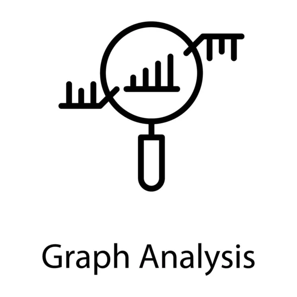 Projeto Linha Vetorial Análise Gráfica —  Vetores de Stock