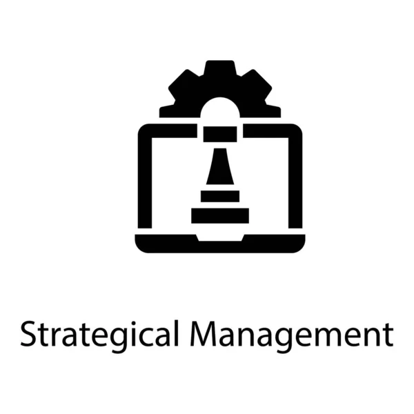 Concepção Sólida Vetorial Gestão Estratégica —  Vetores de Stock