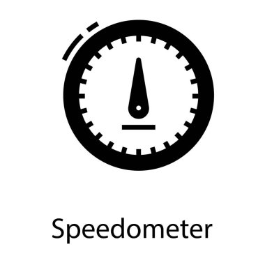 Katı tasarımda hız göstergesi simgesi