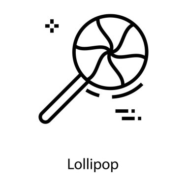 Satır simgesinde tatlı lolipoplar 