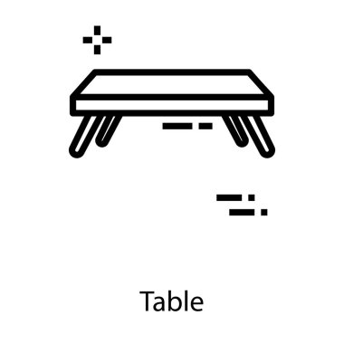 Katı tasarım vektörde tablo 