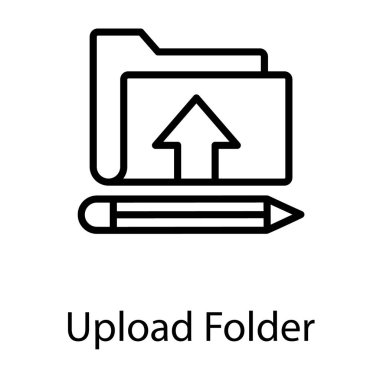 Beyaz arka planda yalıtılmış klasör simgesini yükle 