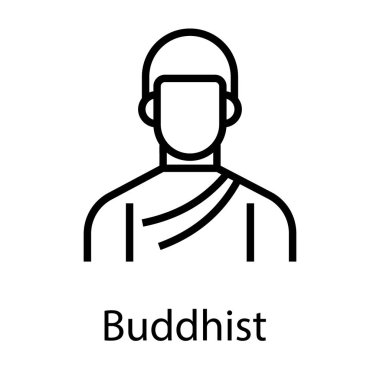 Budist kişinin satır simgesi 