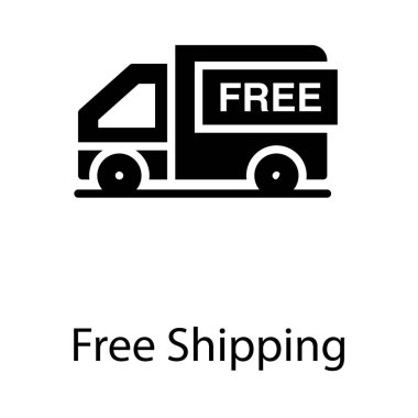 Ücretsiz teslimat van vektör tasarımı 