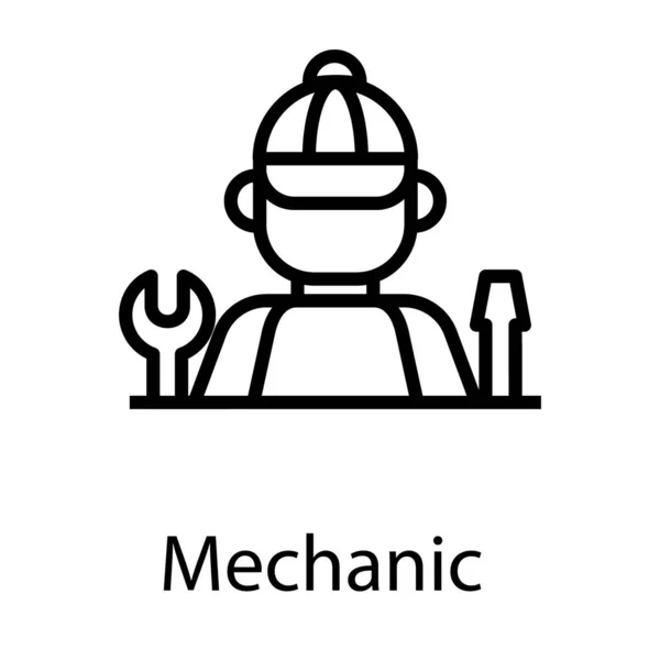 Механический Аватар Векторе — стоковый вектор