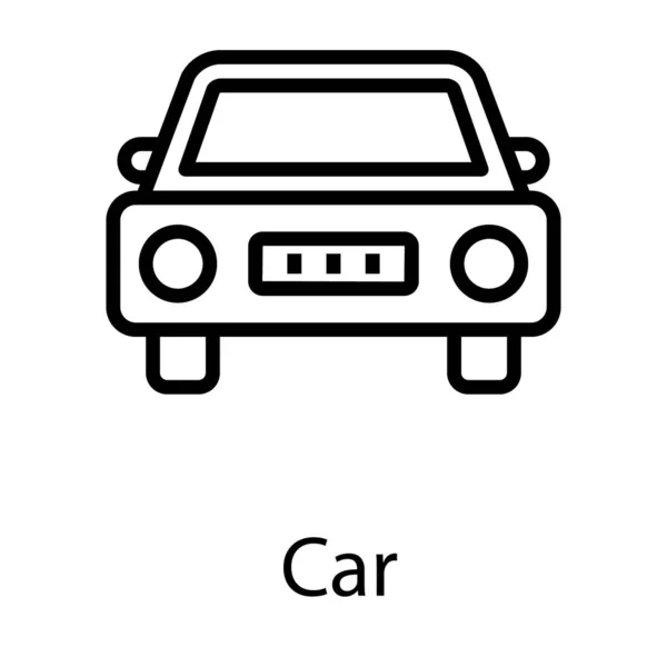 Icon Car Line Vector Design — Stock Vector