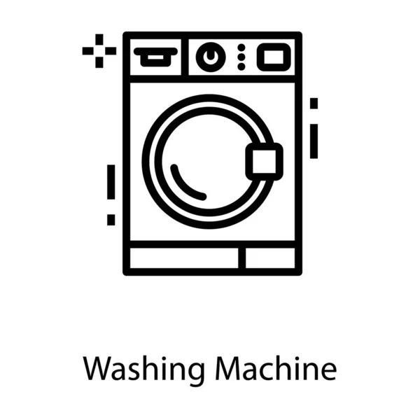 Washing Machine Electrical Appliance Icon — Stock Vector
