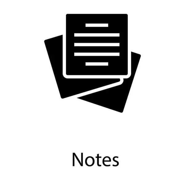 Vecteur Bloc Notes Solide Sur Fond Blanc — Image vectorielle