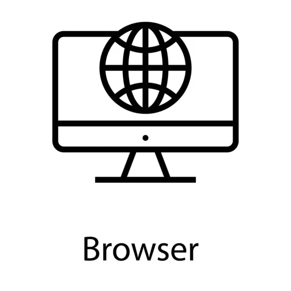 ラインインターネットアクセスベクトル設計 — ストックベクタ