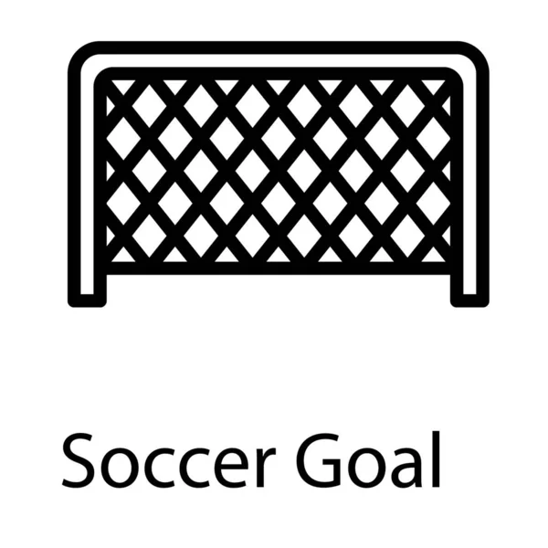 Дизайн Футбольной Линии Ворот — стоковый вектор