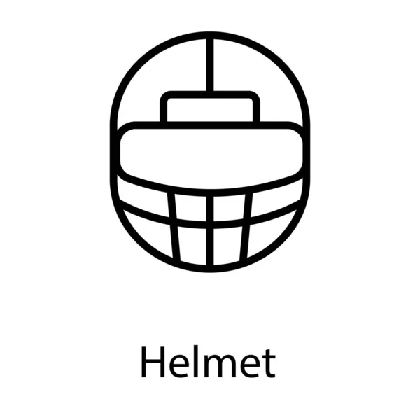 Ikone Des Helmliniendesigns — Stockvektor