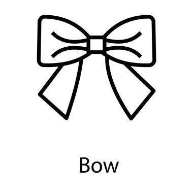 Çizgi tasarımında yay simgesi. 