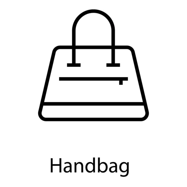 ハンドバッグアイコンも財布と呼ばれています — ストックベクタ