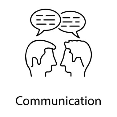 Hat tasarımında iletişim simgesi.