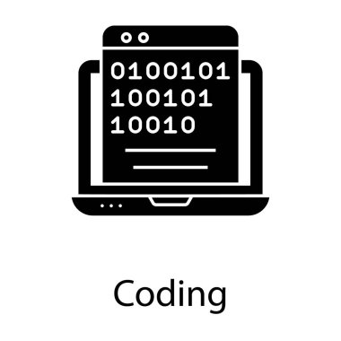 Katı tasarımda web kodlama vektörü 