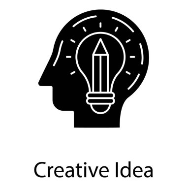 Katı vektörde yaratıcılık tasarım fikri 