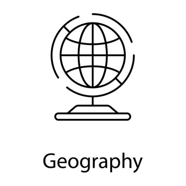 Çizgi tasarım vektörünün jeoloji logosu 