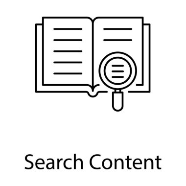 Satır tasarımında içerik simgesini arama 