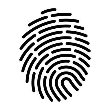 Biyometrik tanımlamanın çizgi tasarımı 