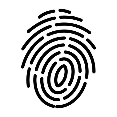 Satır tasarımında başparmak yazdırma simgesi.