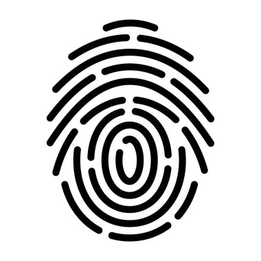 Satır tasarımında başparmak yazdırma simgesi.