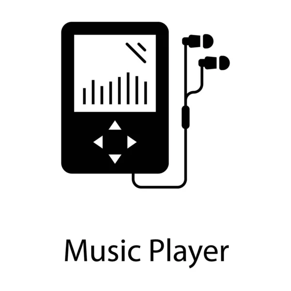 Ipod Symbol Glyphen Design Vektor — Stockvektor