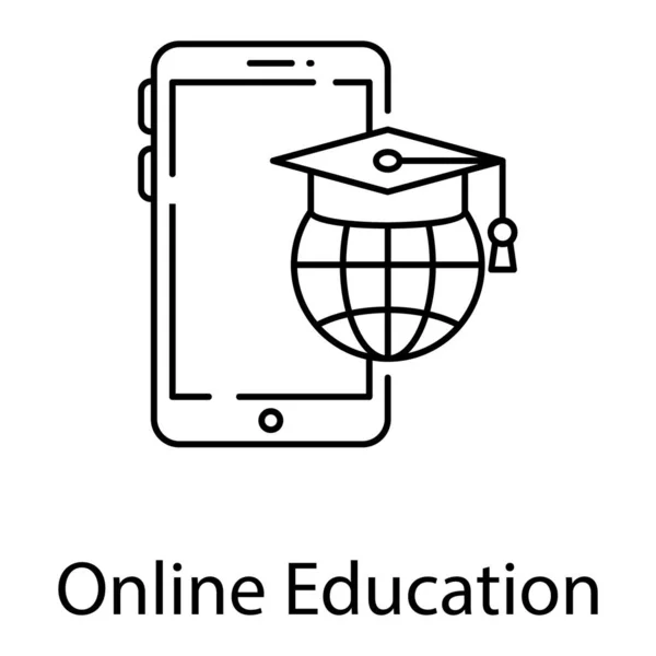 Online Eğitim Vektör Hattı Tasarımı — Stok Vektör