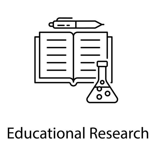 Microscopic Document Analysis Scientific Research Line Icon Stock ...