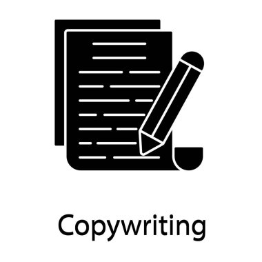 Kalem makale yazma simgesi ile Kağıt.