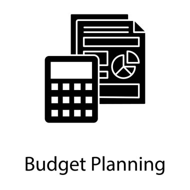 Gph tasarımında bütçe muhasebesi vektörü.