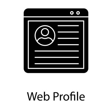 Dolgulu tasarımda Web hesabı simgesi.
