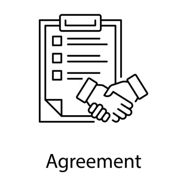 İş ortaklığının hat vektör tasarımı