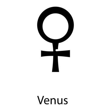 Venüs'ü betimleyen katı simge tasarımı 