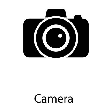 Beyaz arka planda fotoğraf makinesi vektörü 