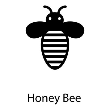 Beyaz arka planda bal arısı vektörü 