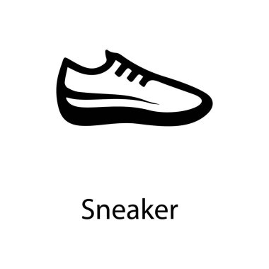 Beyaz arka planda spor ayakkabı dolgulu tasarım 