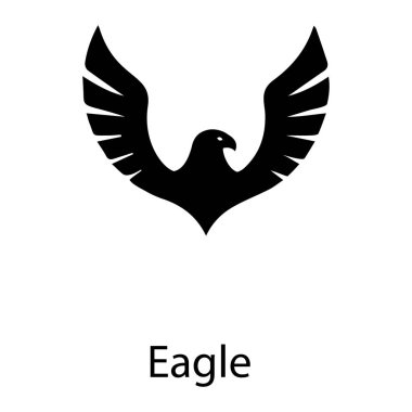 Beyaz arka planda Kartal sağlam tasarım 