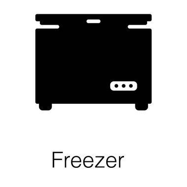 Derin dondurucu katı simge tasarımı