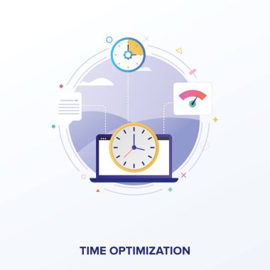 Web hız testi vektör tasarımı 