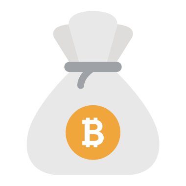 Bitcoin iş yatırım vektör tasarımı 