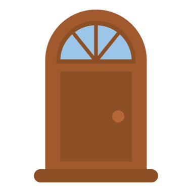 Giriş kapısı vektör düz tasarım 