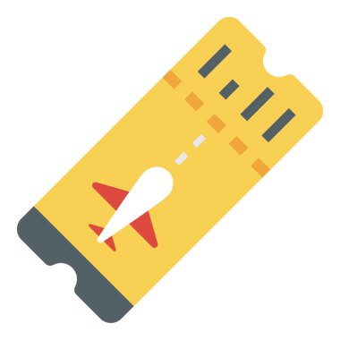 Uçak bileti vektör tasarımı 