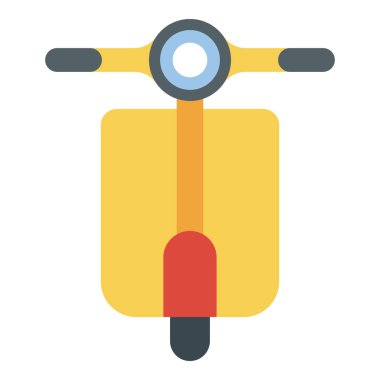 Düz scooter vektör düz tasarım 