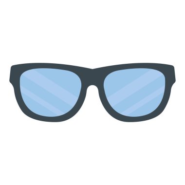 Düz vektördeki gözlük simgesi