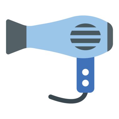 Düz tasarımda elektronik saç kurutma makinesi vektörü 