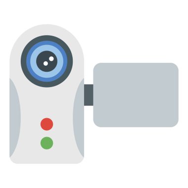 Elektronik handycam vektör düz tasarım 