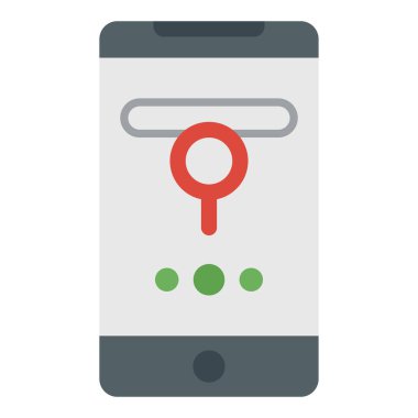 Online mobil navigasyon vektör tasarımı 