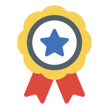 Kalite rozeti vektör düz tasarım 