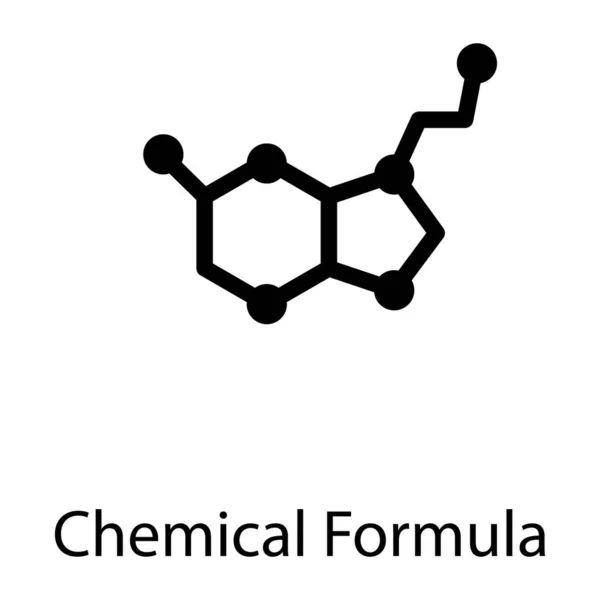 Design Pevným Chemickým Vzorcem — Stockový vektor