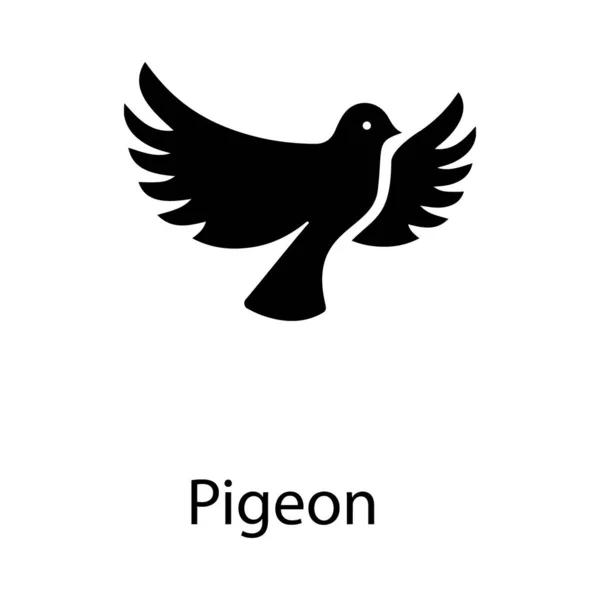 Ikona Pokoju Ptak Projekt Symbol Wektor — Wektor stockowy